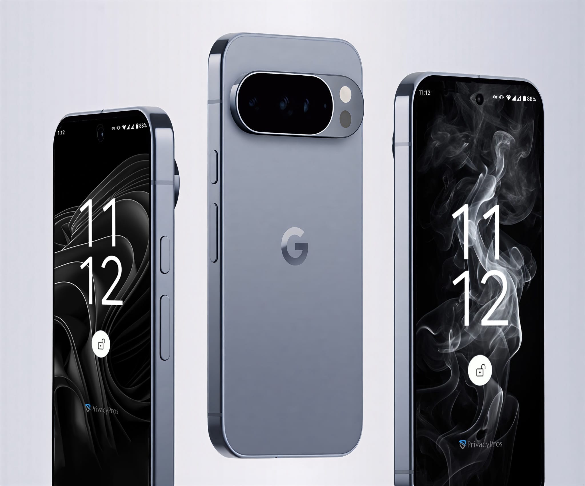 de-googled google pixel camera display